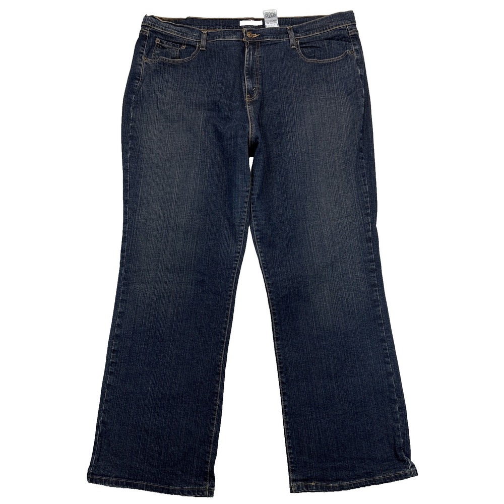 Levi's 550 Relaxed Bootcut Jeans Plus Size 24W Dark Wash Curvy Denim